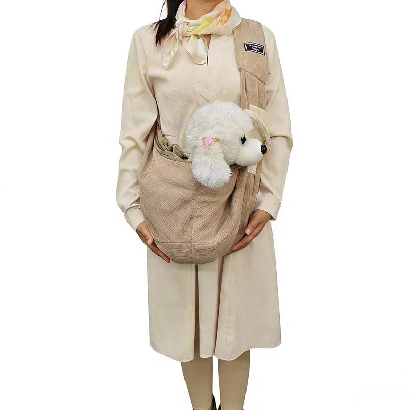 Foldable Pet Sling Carrier For Small Dogs Cats, Adjustable Shoulder Bag Lightweight Travel Carrier