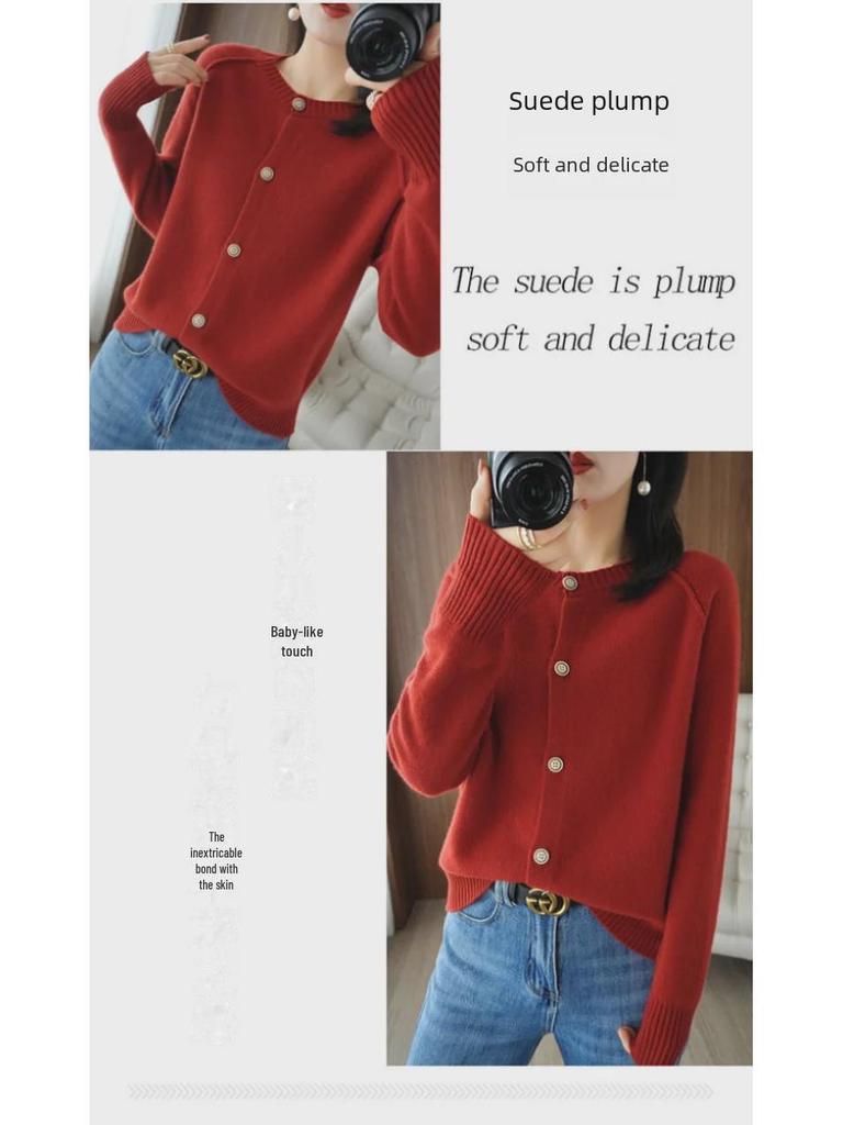 Damen Strickjacke Frühling 2024: Langarmjacke, heiß verkaufter Pullover für Frühling/Herbst