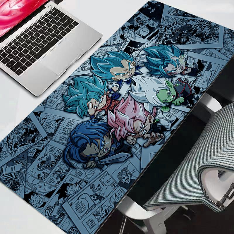 Big Mouse pad Dragon Ball DBZ professional eSports game players Speed Lock Edge Rubber Desk New Mousepad Keyboard Mat