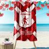 America De Cali Custom Name Print Beach Towel Large Soft Quick Dry Towel For Beach Camping Swimming