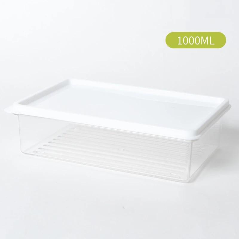 

Кухонные контейнеры для хранения в холодильнике с крышками, пластиковый контейнер для хранения продуктов, прозрачная герметичная банка, органайзер для сохранения свежести