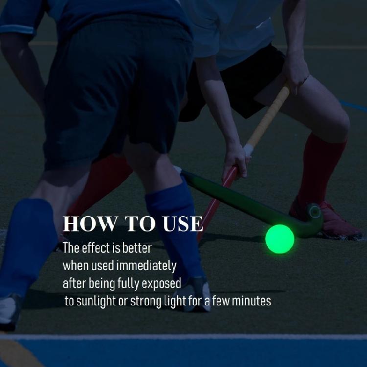 2Pcs Glow In Dark Hockey Pucks Street Hockey Balls Ice Hockey Glowing Balls for Kids Adults Night Practice Evening Game