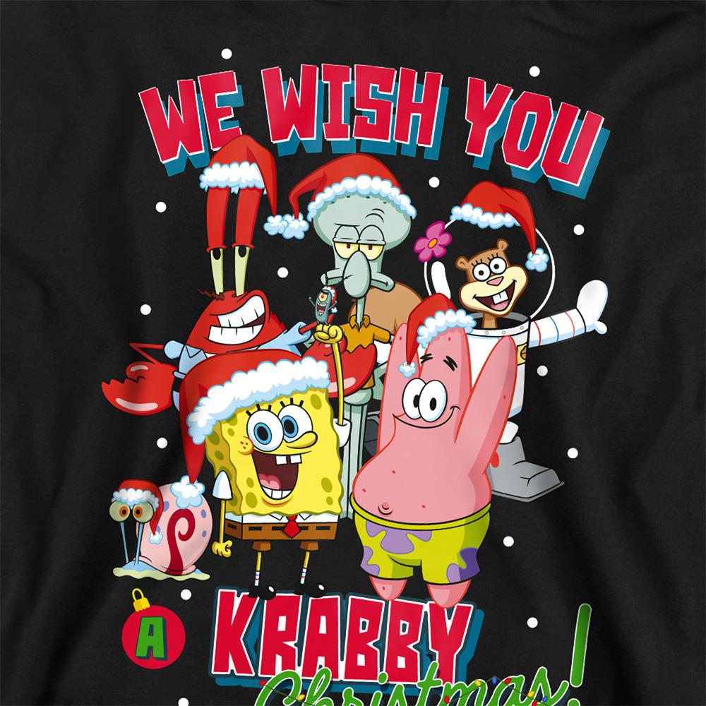 SpongeBob SquarePants Childrens/Kids Crabby Christmas Pull Over Hoodie