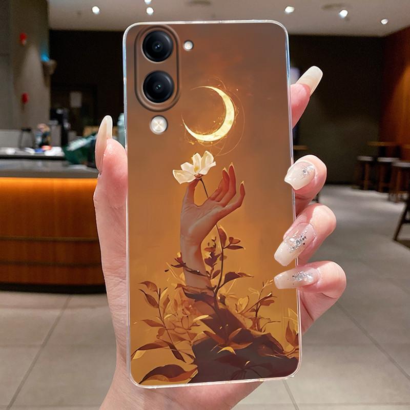 Casing For Vivo Y04 Case Luxury Dragon Cute Cool Boys Girls Back Cover For VivoY04 Vivo Y 04 Y29s Y29t 5G Transparent Phone Case