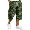 Pantalones Cortos Cargo de Camuflaje para Hombre con Cintura de Cordón - Pantalones Cortos Casuales Multibolsillos para Aventuras al Aire Libre