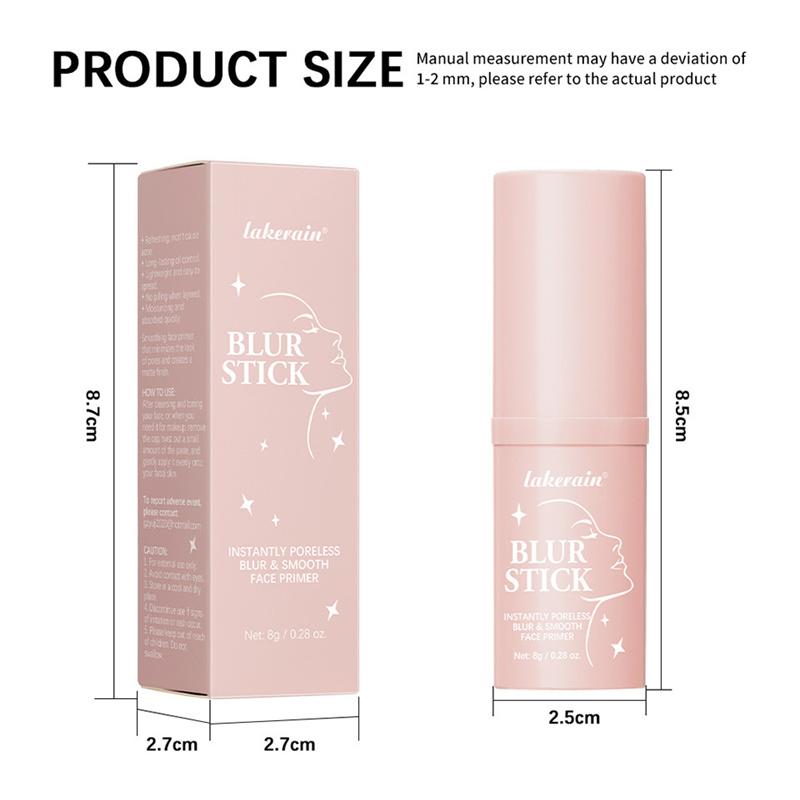 Blur Stick  Instant Pore Eraser Invisible Pore Base Stick Long Lasting Makeup Primer Stick Hydrate Covering Pores Oil Control Primer Stick