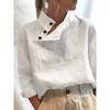 JPNTKY Women's Fashion Casual Solid Color Print Long Sleeve Blouses & Shirts