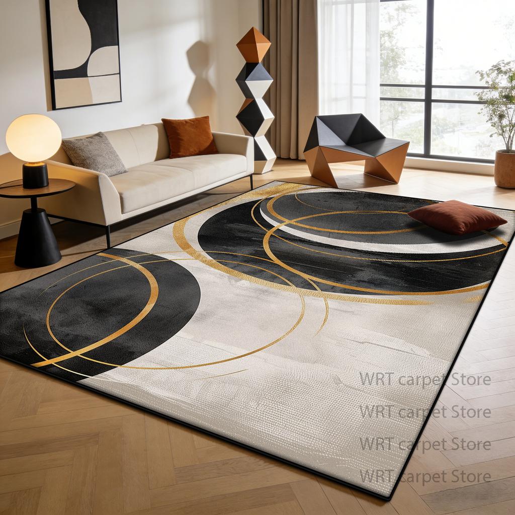 Nordic Light Luxury Style Living Room Carpet Decoration Modern Lounge Large Size Rugs Non-slip Pile Fabric Bedroom Tatami Mat