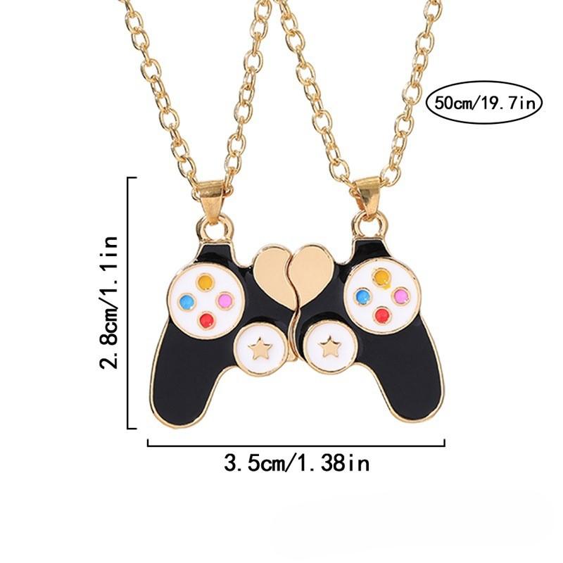 Trendy Gamepad Lightning Stainless Steel Necklaces For Women Men Gold Color Metal Necklace Party Everyday Jewelry