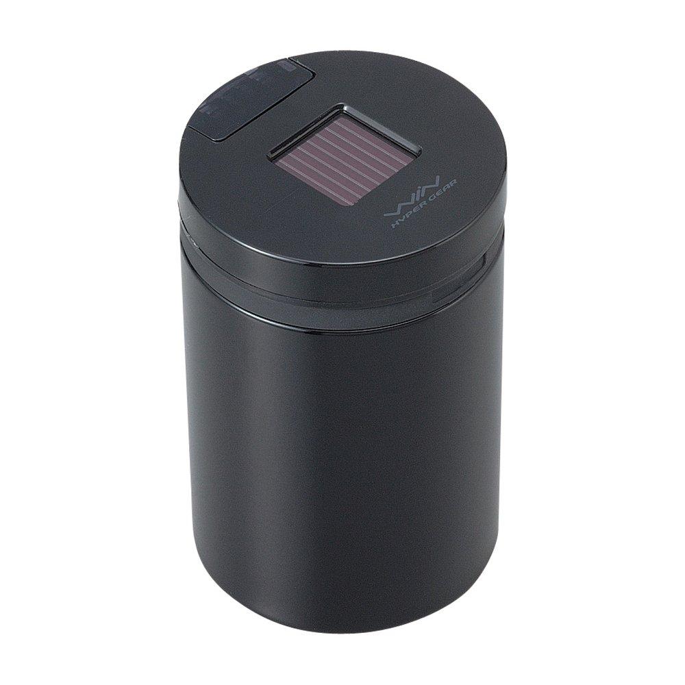 SEIWA Solar Can Ash 3 Car Solar Blue W638 Ashtray, Type, LED, Black,