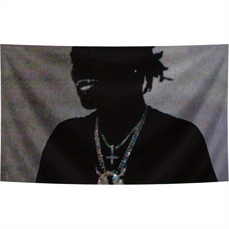 1pc Hip Hop Rapper Carson Tapestry Music Album Wall Hanging Cool Decor for Man Cave Bedroom  College Dorm