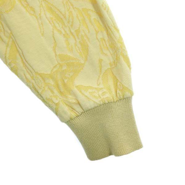 Yves Saint Laurent Overall Handle Long Sleeve Knit Polo Shirt M Yellow Men's Used