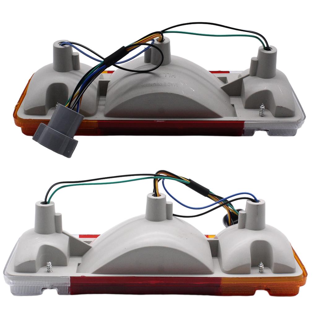 Baklyktenhet For Toyota Landcruiser 70 75 79 Serie Bil Bakre Støtfanger Blinklys Med Pære Og Firkantet Plugg LED Baklys