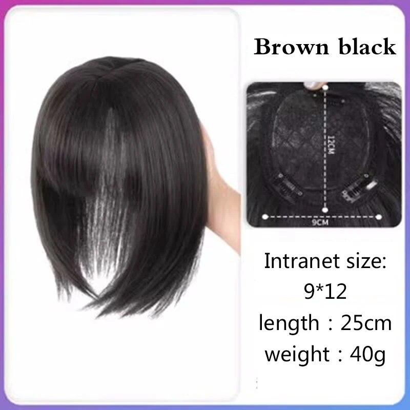 

PAGEUP Синтетическая 3D челка 25 СМ Невидимая Бесшовная воздушная челка на голове Натуральная невидимая челка для увеличения объема волос Natural Color