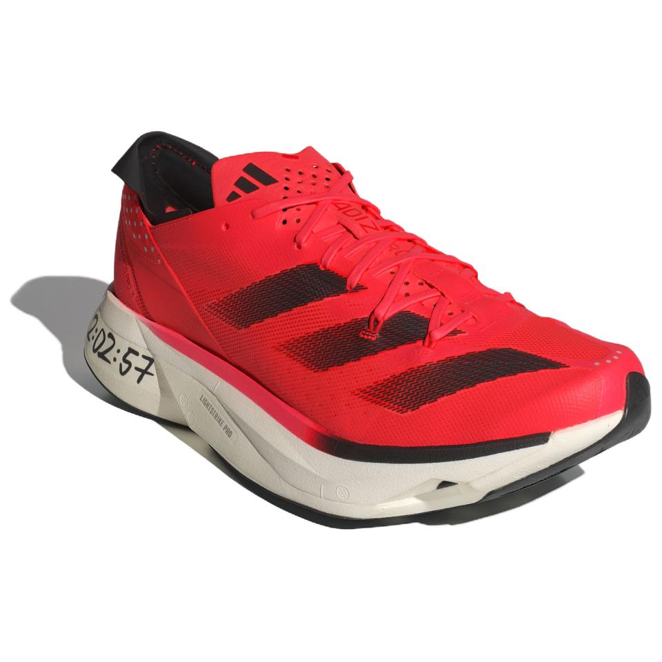 adidas Adizero Adios Pro 3 Scarlet Black Unisex Sneakers Red Solar-Red Core-Black ID3634