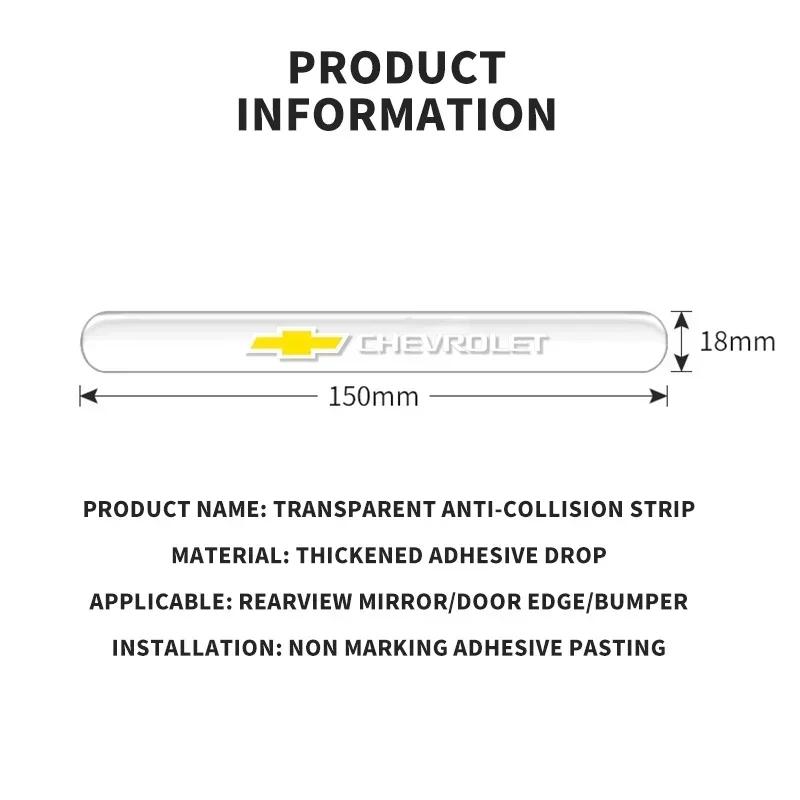 NEE4 4PCS Transparent Car Door Bowl Handle Protective Resistant Stickers For Chevrolet Trax Niva Avalanche Orlando kalos Equinox
