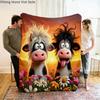 Throw Fluffy Soft Sofas Blankets Animal Cattle Home and Decoration Sofa Blanket Bedspread On the Bed Anime Bedspreads Picnic Nap