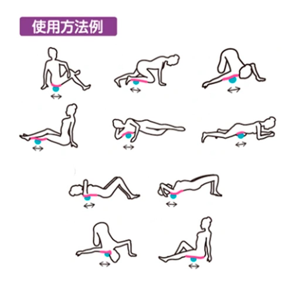 Echter IMPHY Myofasziale Release Massage Spirale und Linderung von Schmerzen im unteren Rücken Ball, Ball, Mini, Hart, Lila, Dehnung, Wade, Schulter,