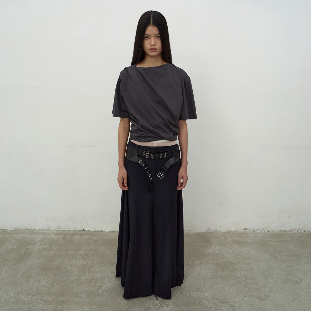 Lcdc Tm Укороченный топ скрученный (Темно-серый) Dark Grey/Ss