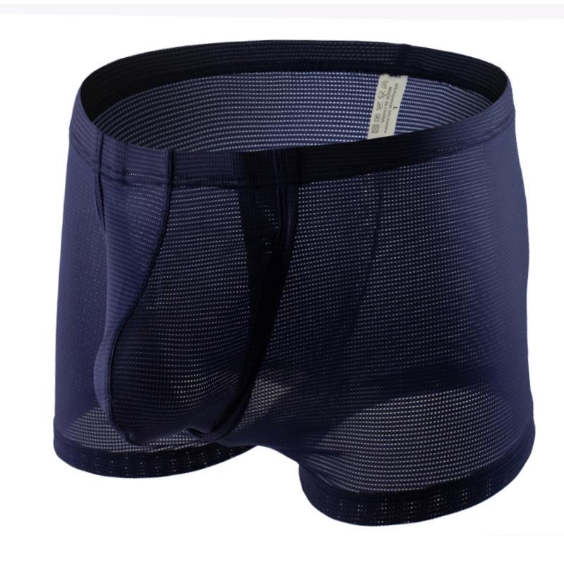 Ademende Nylon Boxer Briefs voor Mannen in de Zomer: Modieus, Comfortabel, Sexy, Middelhoge Taille, High-End Zacht C2-12