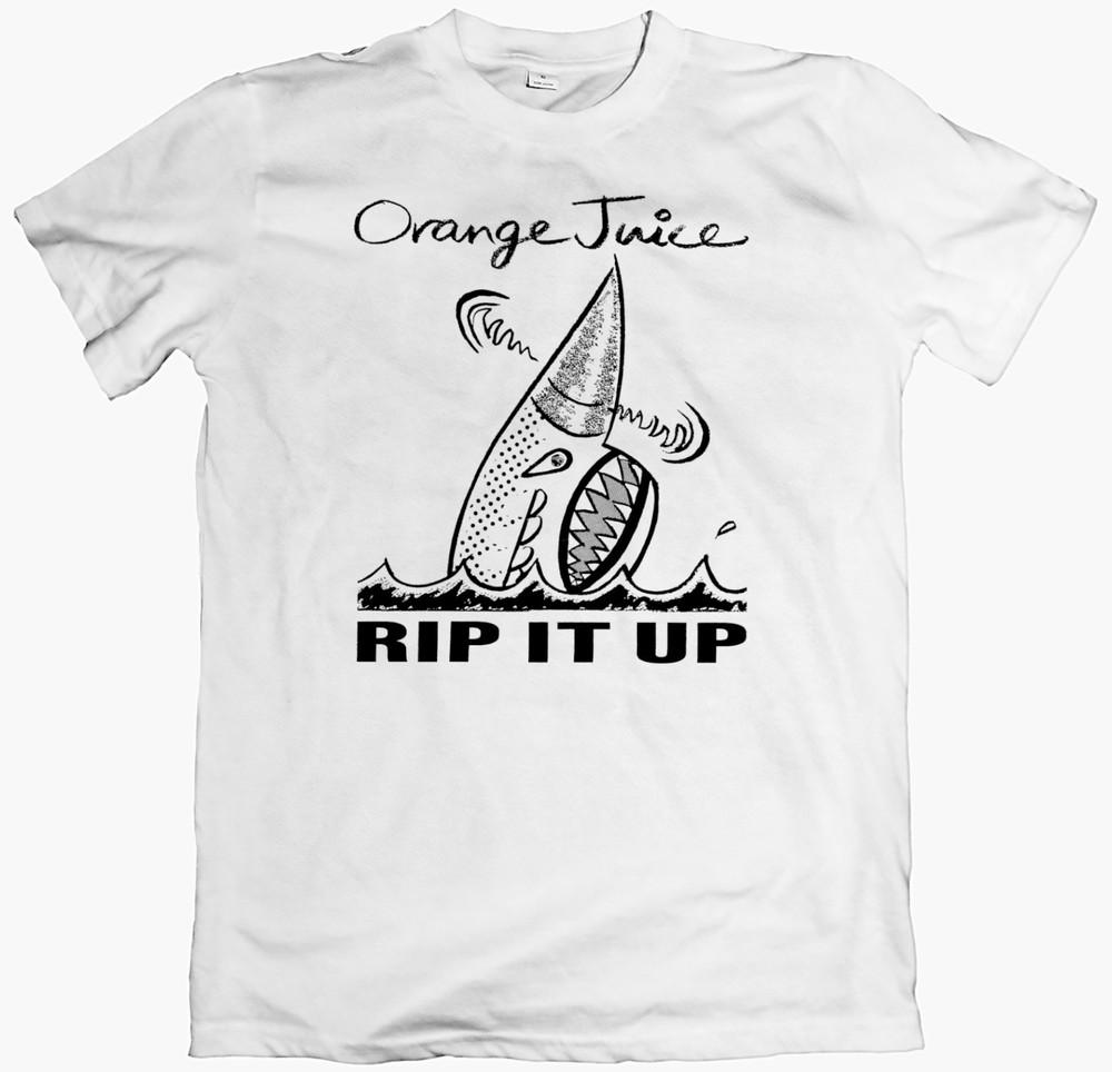 Orange juice rip it up tshirt 80s post punk band tee unisex postcard records S