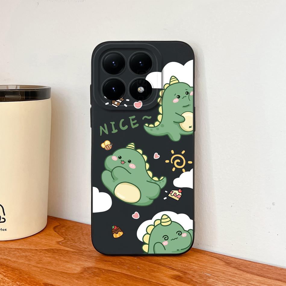 For Xiaomi 15T Pro Case For Xiaomi 17 Pro Max Cartoon Phone Back Cover Full Protection Soft Liquid Silicone Shockproof Bumper