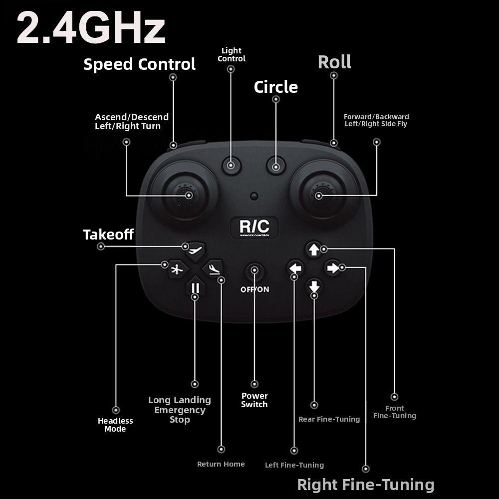 Stunt Roll Radio-controlled Airplane Gravity Sensing Helicopter Quadcopter New RC Fighter Plane