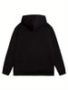 Men's Autumn and Winter Casual Fashion Loose Plus Size Boston 1997 Print Fleece Warm Long Sleeved Hooded Sweatshirt Pullover