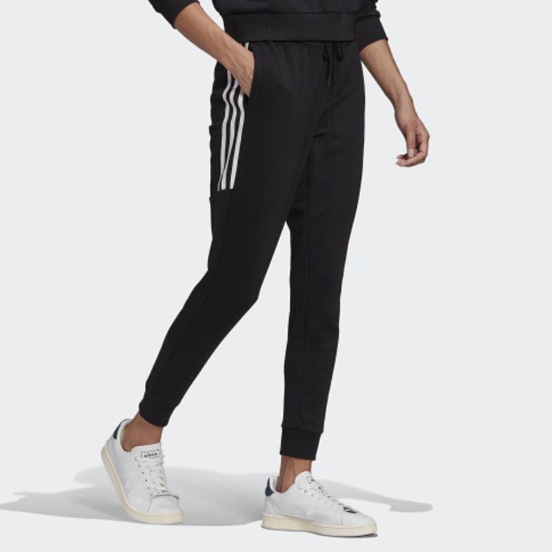 Adidas W 3S Ft T C Pt Running Training Three Stripes Tapered Sports Pants Women Pants Black GL1372