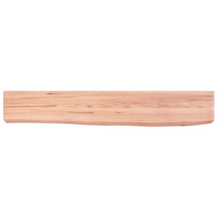 VidaXL Étagère murale marron clair 60x10x6 cm bois chêne massif traité 363640