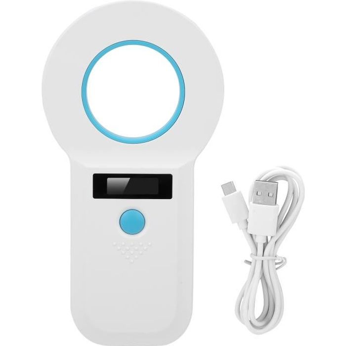 Scanner d'identification pour animaux - Portable - Écran haute luminosité - Sans fil