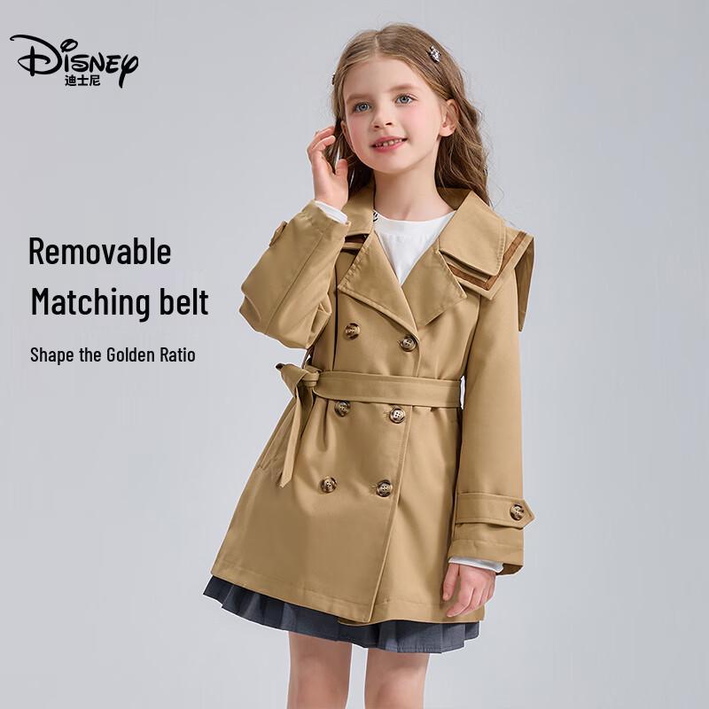 Disney Girls' British Style Windbreaker Coat