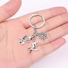 Metal Pendant Snowflake Pendant Key Ring Ice Skates Pendant Skier Decoration  Gifts