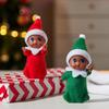 1/2PCS Christmas Tiny Elf Doll In Dark Skin with Christmas Dress Holiday Decoration Accessories Tiny Gift for Girls Boys