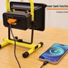Portable LED Floodlight with Telescopic Stand for Emergency, Engineering, and Night Market Use.