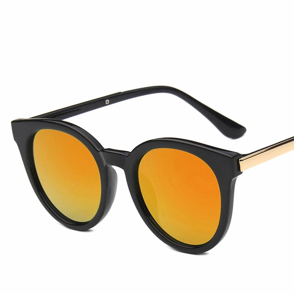 Fashion Brand Sunglasses Cat Eye Multicolor With Mirror Coated Lens For Women