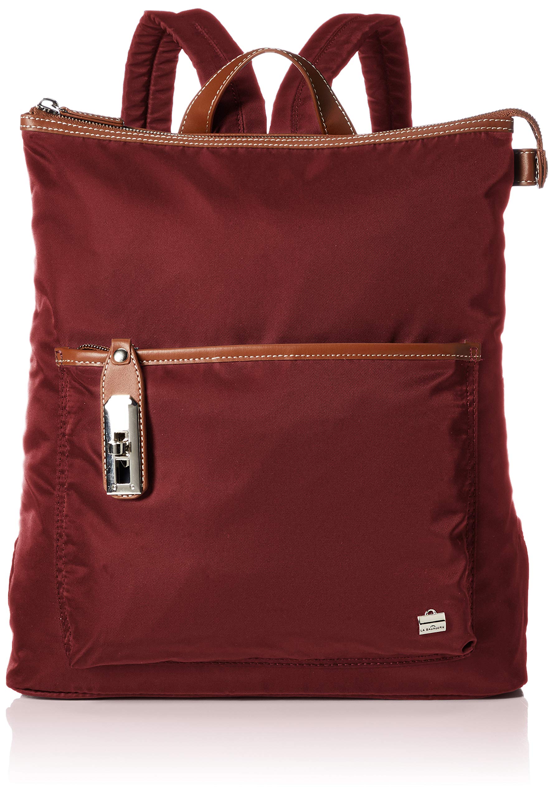 

Nylon rucksack with twist fittings Wine [Ravaga Jerry] B62-12-16 винний