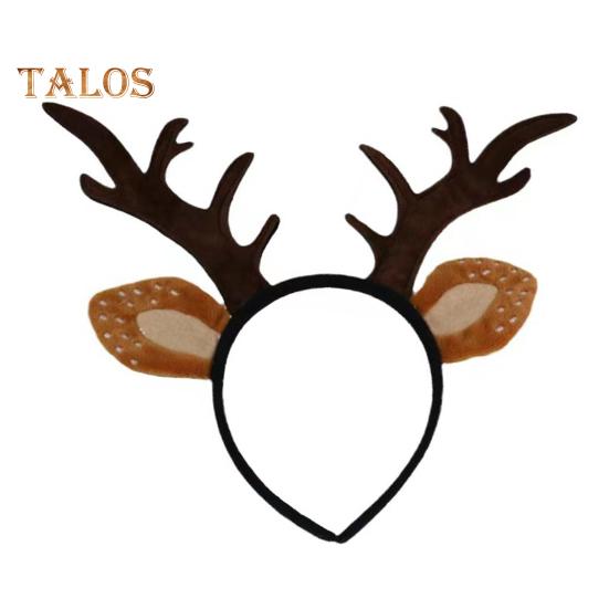 

Повязка на голову с оленьими рогами, женские оленьи рога и уши, аксессуары для волос на Рождество, Хэллоуин, косплей, вечеринка, принадлежности A