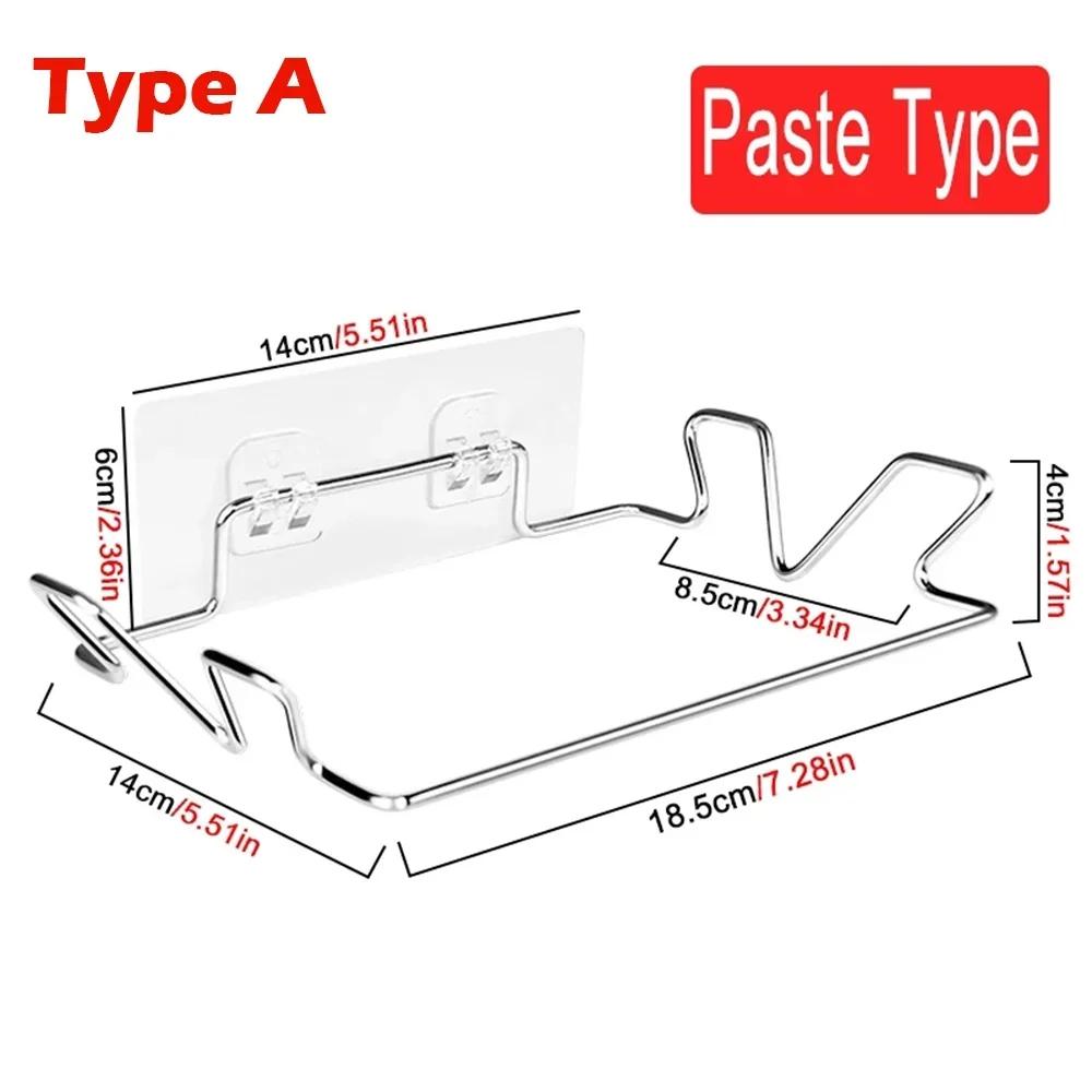 

1 Pc Kitchen Trash Rack Cabinet Door Garbage Bags Holder Stainless Steel Closet Garbage Storage Holder