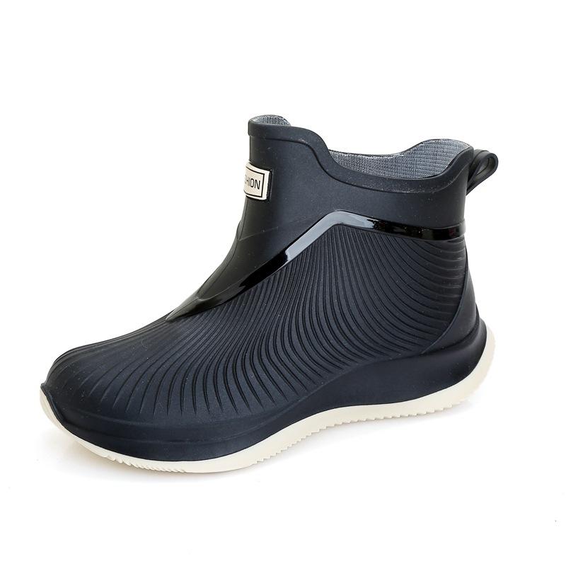 New rain shoes women's non-slip short tube waterproof shoes fashionable adult outdoor kitchen work shoes short rubber shoes