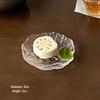 VAKADA Irregular Glacier Glass Dessert & Snack Plates Set