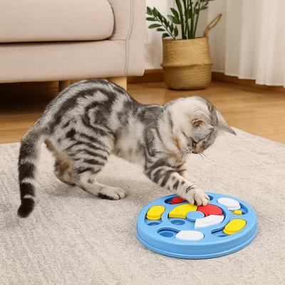 Non-slip Dog Puzzle Toys Food Hiding Anti Choking IQ Food Dispenser Slow Eating Plastic Pet Food Dispenser Toy Training