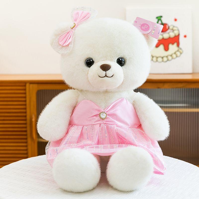 Orsacchiotto Coppia Sposa Peluche Bambola Romantica Matrimonio San Valentino Regalo Morbido Decorazione Giocattolo di Peluche Morbido e Soffice Per Amanti Ragazze