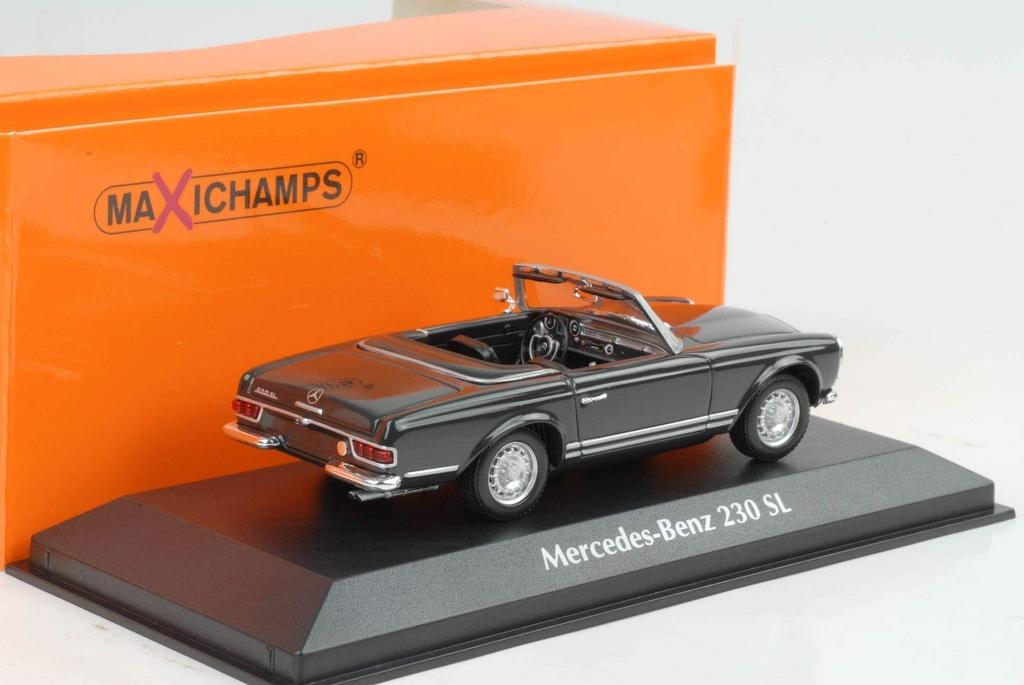Maxi Champs Scale 230SL 1965 Gray 1/43 Mercedes-Benz