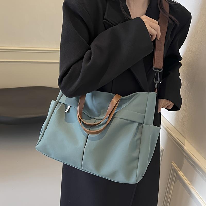 Spacious Nylon Tote Bag for Women Stylish Shoulder Crossbody Bag  Perfect for Casual Outings  Travel  Business  Fitness Shopping