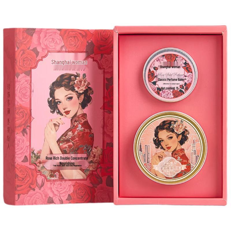 Shanghai Pearl Rose Fragrance Cold Cream Gift Set