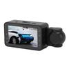 3-kanals dashbordkamera 1080P 170 graders vidvinkel APP-kontroll Foran Bak Bil DVR med 2,9 tommers skjerm 24H Parkeringsmodus