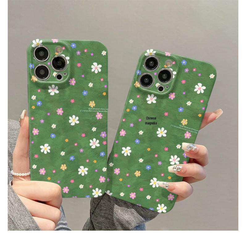 Coque de téléphone Verte Florale pour iPhone 17 Pro Max, Coque Créative & Protectrice