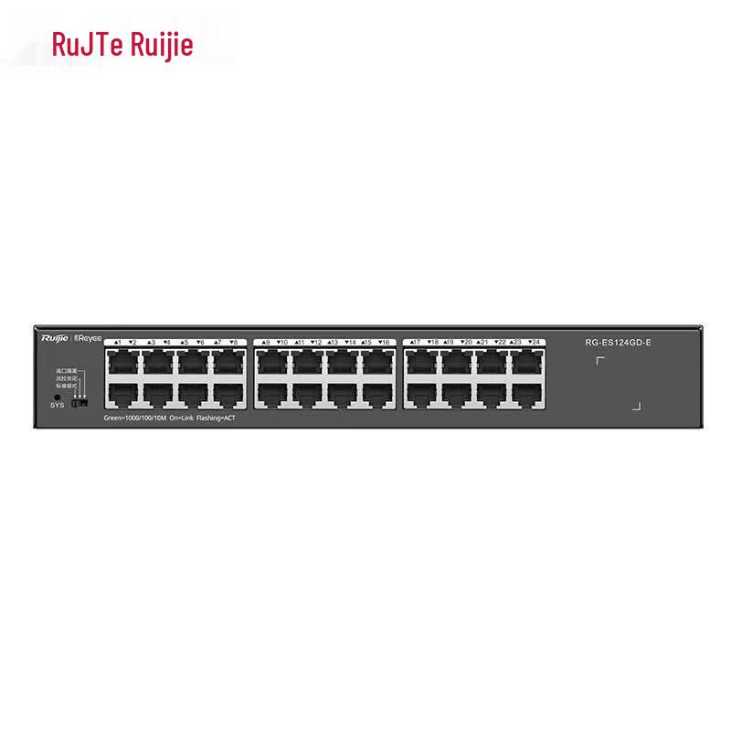 Ruijie RG-ES124GD-E 24-Port Gigabit Unmanaged Ethernet Switch