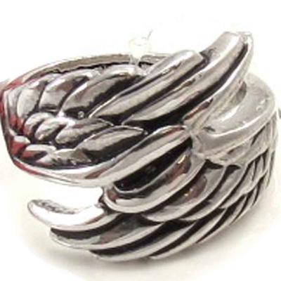 Silberner 'Engelsflügel'-Ring